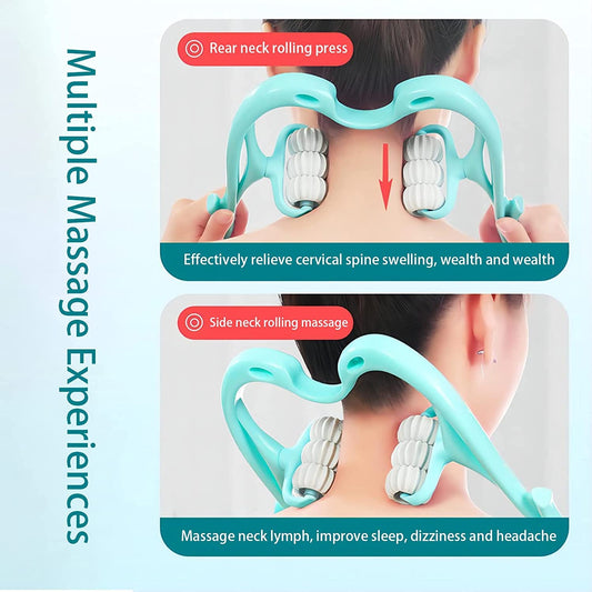 6593a Neck Shoulder Massager 13.5x7.08in Portable Relieving The Back For Men Relieving The Waist Women